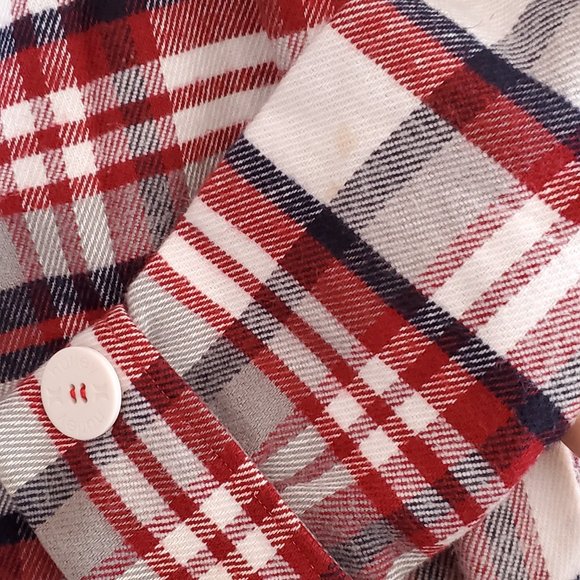 Hurley Plaid Double Breasted Babydoll Coat - Picture 6 of 11